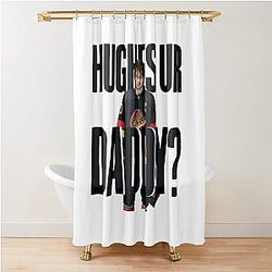 Quinn Hughes Dad Flag Shower Curtain