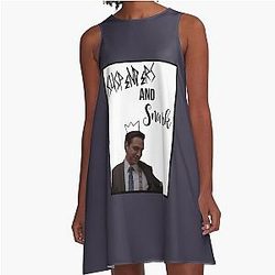 Vintage Rafael Barba A-Line Dress with Suspenders and Snark