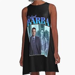 Rafael Barba 90s Inspired Vintage A-Line Dress