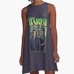Blue Carisi R. Barba 90s Inspired A-Line Dress