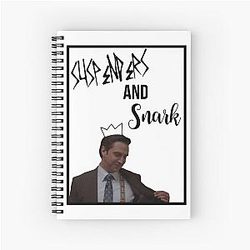 Rafael Barba Suspenders and Spiral Notebook