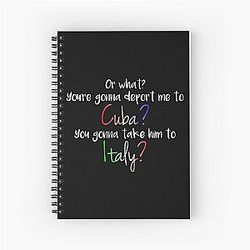Rafael Barba Deportation Quote Spiral Notebook