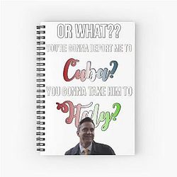 Rafael Barba Deportation Quote Spiral Notebook