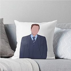 Rafael Barba Line Drawing Throw Pillow