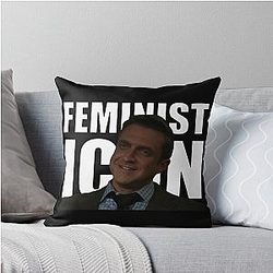 Rafael Barba - Feminist Icon Throwpillow