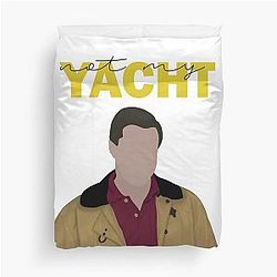 Rafael Barba - Not My Yacht Duvet Cover