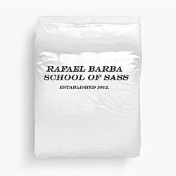 Rafael Barba School of Sass Duvet Cover