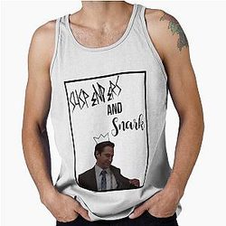 Rafael Barba - Suspenders and Shark Tank Top