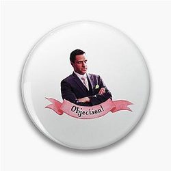 ADA Rafael Barba Objection Pin