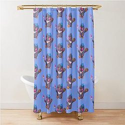 Rafayel Sooty Birb Pelushie Love DeepSpace Fanart Shower Curtain