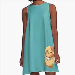Rafayel Artsy Birb Pelushie A-Line Dress