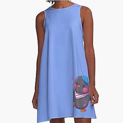 Rafayel Sooty Birb Pelushie Love DeepSpace Fanart A-Line Dress