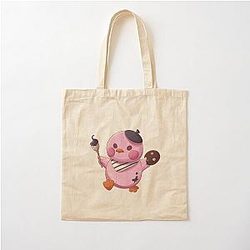Rafayel Peach Blossom Birb Pelushie Love and DeepSpace Fanart Cotton Tote Bag