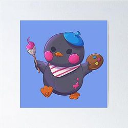 Rafayel Sooty Pelushie - Love and Deep Space Fanart Poster