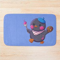 Rafayel Soya Birb Pelushie - Love and Deep Space Fanart Bath Mat
