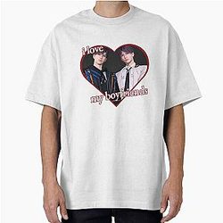 Love and Deepspace - Caleb and Rafayel - Otome Game - I Love My Boyfriend - Caleb Rafayel - Love and Deepspace Oversized T-Shirt