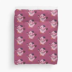 Rafayel Peach Blossom Birb Pelushie Love and Deep Space Fanart Duvet Cover