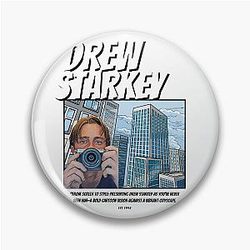Cartoon Rafe Cameron Outer Banks Fan Art - Drew Starkey OBX Aesthetic Design Pin