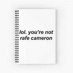 Rafe Cameron Spiral Notebook