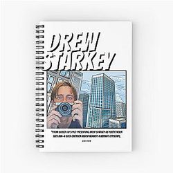 Cartoon Rafe Cameron Outer Banks Fan Art Drew Starkey OBX Aesthetic Design Spiral Notebook