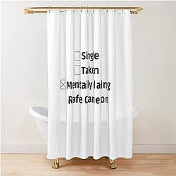 Mentally Dating Rafe Cameron Shower Curtain