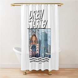 Cartoon Outer Banks Fan Art - Drew Starkey OBX Aesthetic Design Shower Curtain