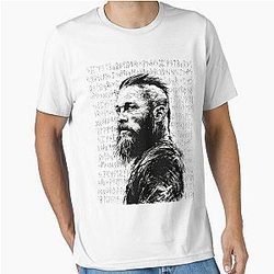 Ragnar Lothbrok Style Viking Warrior - Norse Mythology Legend Sketch Art Essential T-Shirt