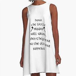 Ragnar Lothbrok Quote - How The Pigs Will Grunt A-Line Dress
