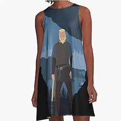 Ragnar Lothbrok - Vikings Minimalist A-Line Dress