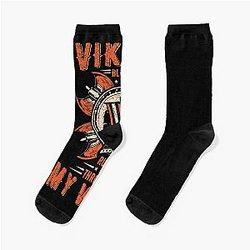 Viking Blood Runs Through My Veins Axe Sword Valhalla Norse Ragnar Lothbrok Nordic