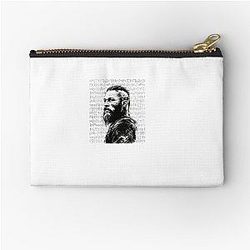 Ragnar Lothbrok Viking Warrior Norse Mythology Legend Zipper Pouch