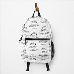 Ragnar Lothbrok Quote - How The Little Pigs Will Grunt Backpack
