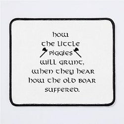Ragnar Lothbrok Quote How Little Pigs Will Grunt Mouse Pad