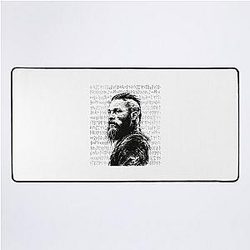 Ragnar Lothbrok Style Viking Warrior - Norse Mythology Legend Sketch Art Mat