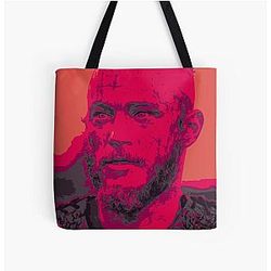 Bloody Ragnar Lothbrok All Over Print Tote Bag