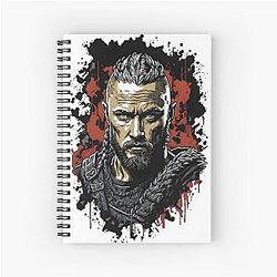 Ragnar Lothbrok Spiral Notebook