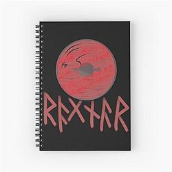 Bloody Shield of Ragnar Lothbrok Spiral Notebook