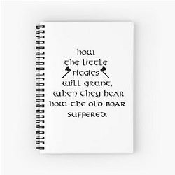 Ragnar Lothbrok Quote Spiral Notebook