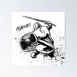 Ragnar Lothbrok Ink drawing poster