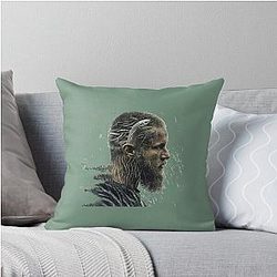 Ragnar Lothbrok Vikings Throw Pillow