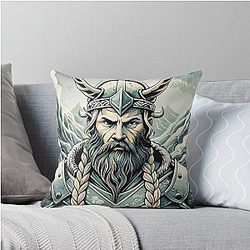 Ragnar Lothbrok - Viking Throw Pillow