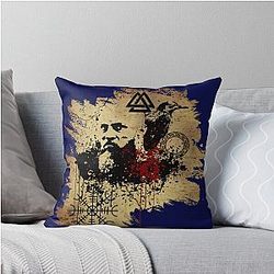 Ragnar Lothbrok Vikings Throw Pillow