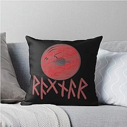 Bloody Shield of Ragnar Lothbrok Throw Pillow