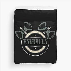 Viking Ragnar Valhalla Bird Flocks Warrior Former King Nordic Viking History Norse Duvet Cover
