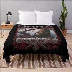 Ubba Ragnarson Viking Son of Ragnar Throw Blanket