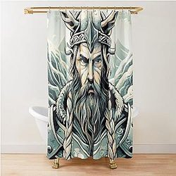 Ragnar Lothbrok Viking Shower Curtain