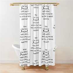 Ragnar Lothbrok Quote - How The Piggies Will Grunt Shower Curtain