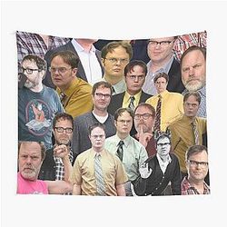 Rainn Wilson Photo Collage Tapestry