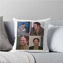 Funny The Office - Dwight Schrute - Rainn Wilson Me Every Morning Throw Pillow