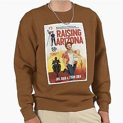 Raising Arizona alternative movie poster Coen Brothers pulp book cover Pullover Sweatshirt